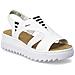 White Casual Open Sandals Sandali Sintetico E Tessile Scarpe Donna Bianco Eu 39, V44y5-80 - Foto miniatura 1