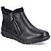 Black Casual Closed Booties Stivaletti Pelle Scarpe Donna Nero Eu 36, Z0060-00 - Foto miniatura 1