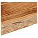 Mensola A Muro 50x40x3,8cm Rettangolare Legno Acacia Bordi Vivi - Foto miniatura 3