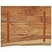Mensola A Muro 50x40x3,8cm Rettangolare Legno Acacia Bordi Vivi - Foto miniatura 4