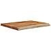 Mensola A Muro 50x40x3,8cm Rettangolare Legno Acacia Bordi Vivi - Foto miniatura 5