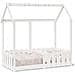 Giroletto Casetta Bambini Bianco 70x140 cm Legno Massello Pino - Foto miniatura 1