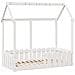 Giroletto Casetta Bambini Bianco 70x140 cm Legno Massello Pino - Foto miniatura 3