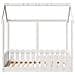 Giroletto Casetta Bambini Bianco 70x140 cm Legno Massello Pino - Foto miniatura 4