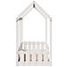 Giroletto Casetta Bambini Bianco 70x140 cm Legno Massello Pino - Foto miniatura 5
