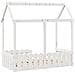 Giroletto Casetta Bambini Bianco 70x140 cm Legno Massello Pino - Foto miniatura 6