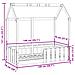 Giroletto Casetta Bambini Bianco 70x140 cm Legno Massello Pino - Foto miniatura 9