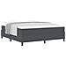 Letto con Rete e Materasso Grigio Scuro Super King in Tessuto a Coste - Foto miniatura 1