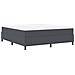 Letto con Rete e Materasso Grigio Scuro Super King in Tessuto a Coste - Foto miniatura 3