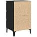 Comodino  con Gamba in Metallo Nero Rovere 40x35x69 cm - Foto miniatura 8