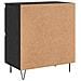 Sideboards 2 pcs Rovere nero 120 x 35 x 70 cm Legno multistrato - Foto miniatura 9