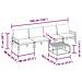 Set Divano da Giardino 5 pcs Antracite Acciaio - Foto miniatura 8