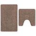 Tappeto da bagno 2 pcs Marrone 50 x 50 cm Polipropilene - Foto miniatura 6