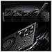 Custodia Nera Compatibile Con Samsung S24 Con Supporto Magnetico Rotante A 360° E Anello In Silicone - Foto miniatura 3
