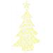 Albero di Natale con 100 LED Bianco caldo 120 cm Acrilico - Foto miniatura 1