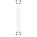Gambe per tavolo da bar a forma di U 2 pz bianche 50x(90-91) cm in acciaio - Foto miniatura 7