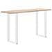 Gambe per tavolo da bar a forma di U 2 pz bianche 50x(90-91) cm in acciaio - Foto miniatura 8