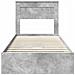 Letto con Contenitore con testiera Grigio cemento 75 x 190 cm - Foto miniatura 8