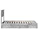 Letto con Contenitore con testiera Grigio cemento 75 x 190 cm - Foto miniatura 9