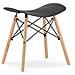 Sgabello Valora CORFU nero design ergonomico per cucina x4 - Foto miniatura 2