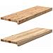 Gradini 2 pz 80x30x2 cm in Rovere Massello Non Trattato - Foto miniatura 4