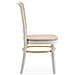Set Di 2 Sedie Vesta Colore Bienco /rovere, Legno Massello E Rattan Naturale - Foto miniatura 3