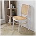 Set Di 2 Sedie Vesta Colore Bienco /rovere, Legno Massello E Rattan Naturale - Foto miniatura 5