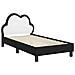 Struttura letto bambini con testata Nero 80 x 160 cm PU - Foto miniatura 4