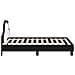 Struttura letto bambini con testata Nero 80 x 160 cm PU - Foto miniatura 6