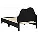 Struttura letto bambini con testata Nero 80 x 160 cm PU - Foto miniatura 7