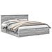 Struttura del letto con testiera Grigio Sonoma 200 x 200 cm - Foto miniatura 1
