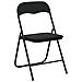 Sedia pieghevole 8 pcs Nero 48 x 44 x 78 cm Velluto - Foto miniatura 1