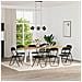 Sedia pieghevole 8 pcs Nero 48 x 44 x 78 cm Velluto - Foto miniatura 2