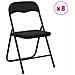 Sedia pieghevole 8 pcs Nero 48 x 44 x 78 cm Velluto - Foto miniatura 3