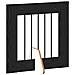 Cancello per cani con supporti 2 pcs Rovere Nero 60 x 60 cm - Foto miniatura 5