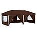 Tenda per feste a pop-up 575 x 288 x 245 cm Marrone - Foto miniatura 1
