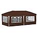 Tenda per feste a pop-up 575 x 288 x 245 cm Marrone - Foto miniatura 8