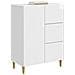 Credenza Bianco Lucido 66 x 34,5 x 90 cm Legno ingegnerizzato - Foto miniatura 2