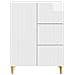 Credenza Bianco Lucido 66 x 34,5 x 90 cm Legno ingegnerizzato - Foto miniatura 4