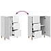 Credenza Bianco Lucido 66 x 34,5 x 90 cm Legno ingegnerizzato - Foto miniatura 8