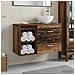 Set di mobili per il bagno 2 pcs Legno antico - Foto miniatura 2