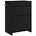 Mobiletto da Bagno Sotto Lavabo Rovere Nero 56 x 37,5 x 81 cm - Foto miniatura 1