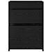 Mobiletto da Bagno Sotto Lavabo Rovere Nero 56 x 37,5 x 81 cm - Foto miniatura 3
