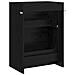 Mobiletto da Bagno Sotto Lavabo Rovere Nero 56 x 37,5 x 81 cm - Foto miniatura 5