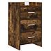 Comodini Rovere Fumo 40 x 36 x 70 cm Legno ingegnerizzato - Foto miniatura 2
