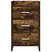 Comodini Rovere Fumo 40 x 36 x 70 cm Legno ingegnerizzato - Foto miniatura 4