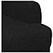 Loveseat con bottoni imbottiti Nero 116 x 67 x 80 cm Tessuto - Foto miniatura 6