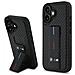 Custodia Bmw M Grip Smooth In Carbonio Per Iphone 16 - Colore Nero - Foto miniatura 1