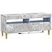 Mobile TV LED Grigio Cemento Legno ingegnerizzato - Foto miniatura 1