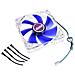 AK-FN053, Ventilatore, Computer case, 24,6 dBi, Blu, Trasparente, 0,18A, 12V - Foto miniatura 3